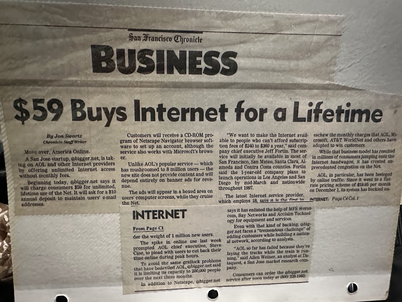 SF Chronicle Article